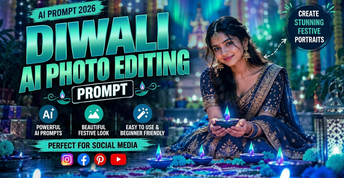 Diwali AI Photo Editing Prompt for Festive Portraits In 2026